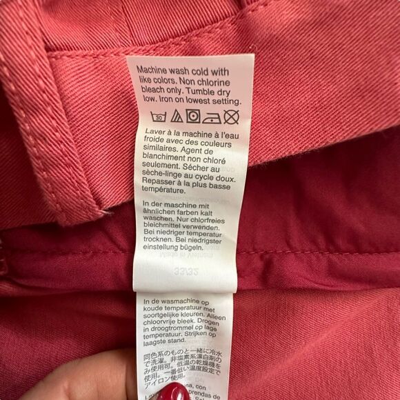 J. Crew ~ Straight Leg Men”s Chino pants ~ muted red color ~ size 33/32 - Picture 7 of 7